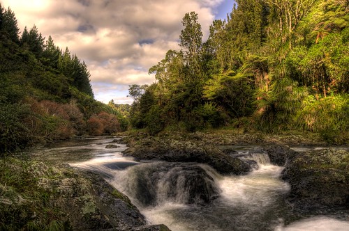 newzealand river waterfall nz hdr clevedon 5xp