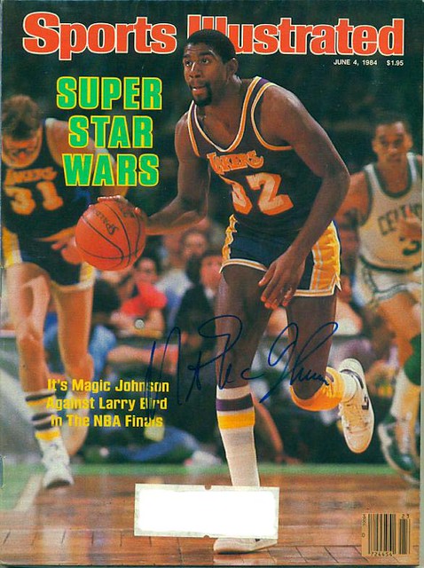 June 4, 1984, Autographed Sports Illustrated by Magic Johnson