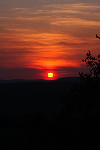 sunset by SpotShot, sunset sun france canon eos frankreich sonnenuntergang dusk sigma sonne 18125 18125mm 40d f3856 cano