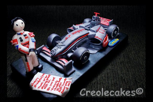McLaren Hamilton Formula 1 cake