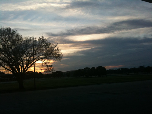 Another beautiful sunrise by sgtgary, On Offuttcameraphone sky sun tree clouds sunrise hdr