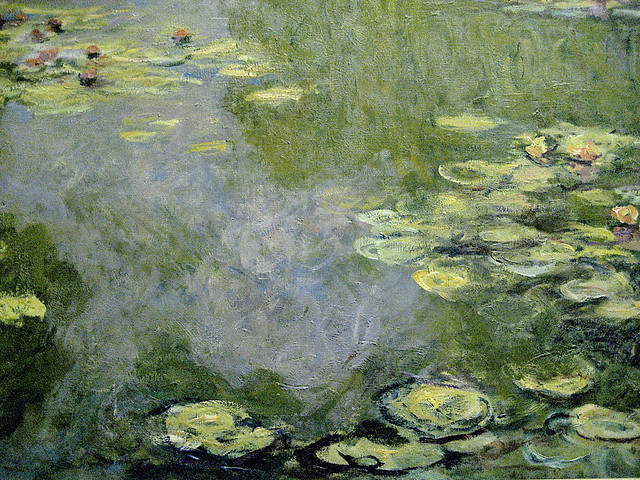 W 1891 - Claude Monet:  Water lilies, detail (1917-19)