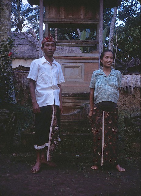 The artist Anak Agung Gde Raka and wife
