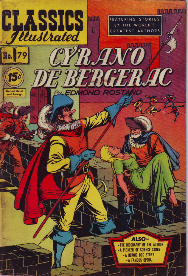 Classics Illustrated #79 - Cyrano De Bergerac (by Edmond Rostand)