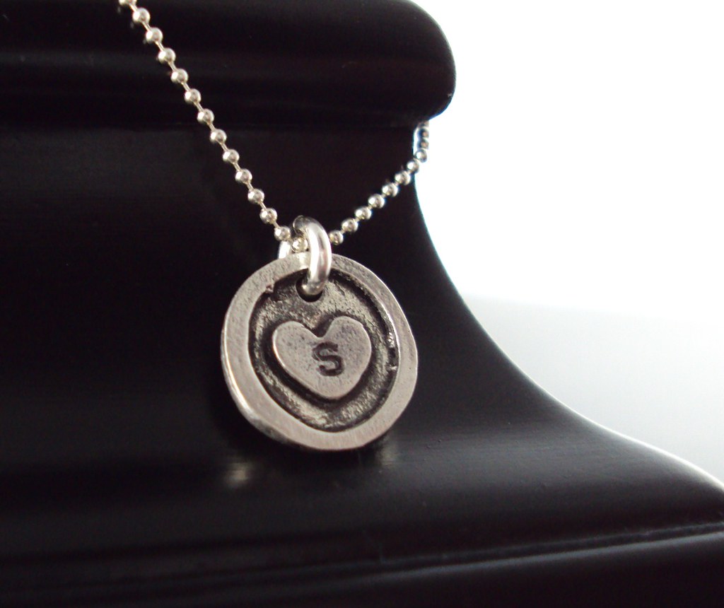 Sterling Silver Heart Initial Necklace 3 | lovinlife_rightnow | Flickr