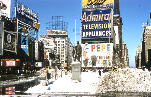 NYC - 1961 - snow inTimes Sq | by petespix75