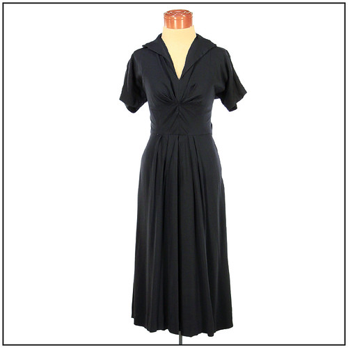 Vintage 40s Dress. Black Rayon Crepe. The Funeral Dress. (… | Flickr