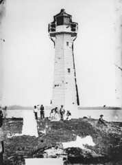 Picnic at Cleveland Lighthouse, ca. 1871
