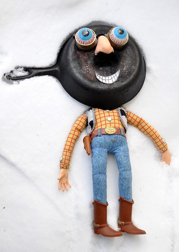 Skillet Headed Woody on Snow by ricko