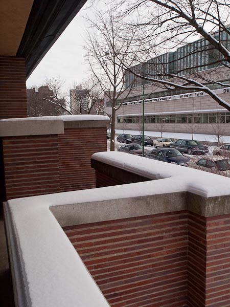 Robie House - Side Lines with Snow