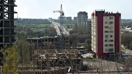 city panorama spring view kg 2010 bishkek