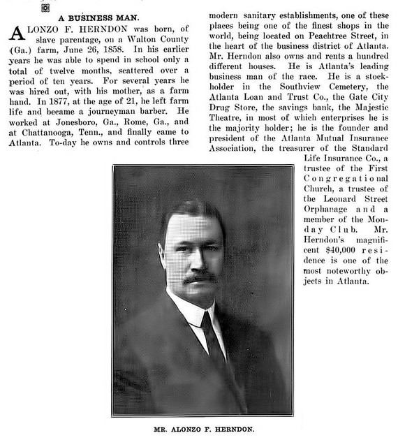 Meet Alonzo Herndon of Atlanta - Crisis Magazine, May, 1914
