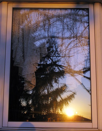 reflection window sunrise