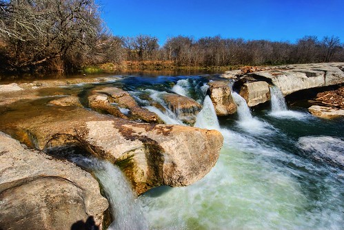 wet water austin river landscape waterfall nikon rocks stream slippery hdr highdynamicrange wideanglelens mckinneyfallsstatepark photomatix tonemapped tonemap d40x topazadjust nomadicpursuits