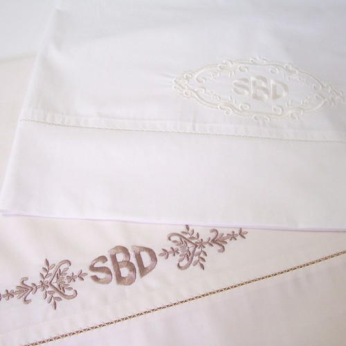 Monogrammed Pillowcases | by snezbabic