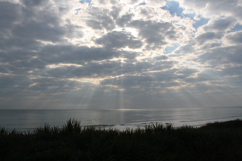Ponte Vedra Beach by Nerd Photography (back on-line), Morning light thru the cloudsocean sun beach water sunrise florida pontevedra