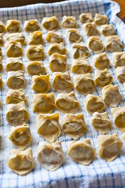 Home-made tortelloni