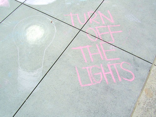 Sidewalk Chalk - 'Turn off the Lights'