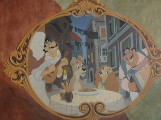 Lady and the Tramp mural