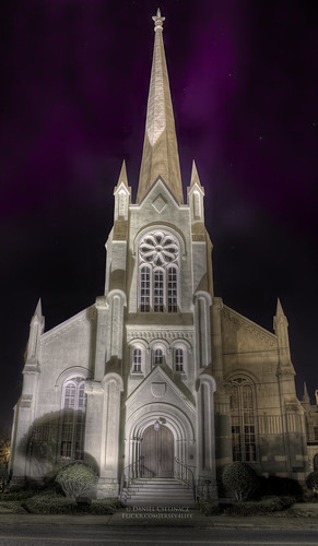 light sky church strange night that long exposure shot before steeple there fixed effect hdr auroraborealis wasnt firstpresbyterianchurch photomatix 10wlibertystreetyorksc29745