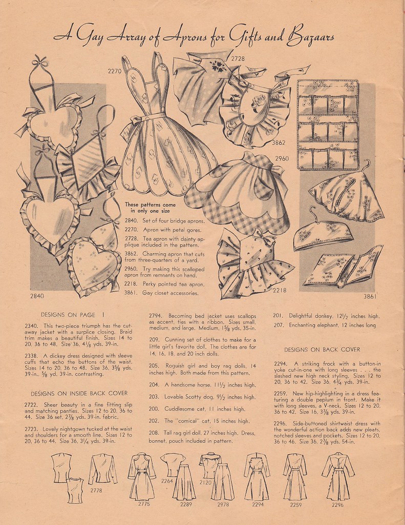 1947 BOF 33 | These novelty aprons are too fun! | lacouturieredimanche ...
