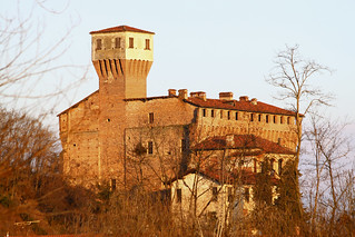 Rocca Viscontea Sforzesca Sec. XV Castello di Briona vista nord, Piemonte febbraio 2010