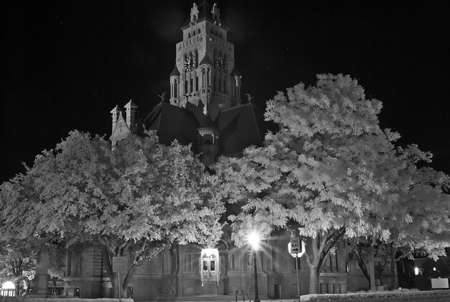 Ellis County Courthouse At Night