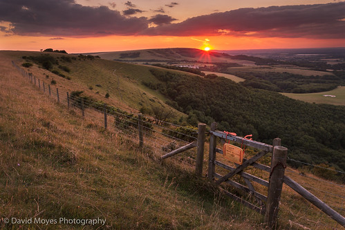 park sunset england rural downs sussex chalk south hill farming east national butts eastbourne brow combe polegate downland wannock