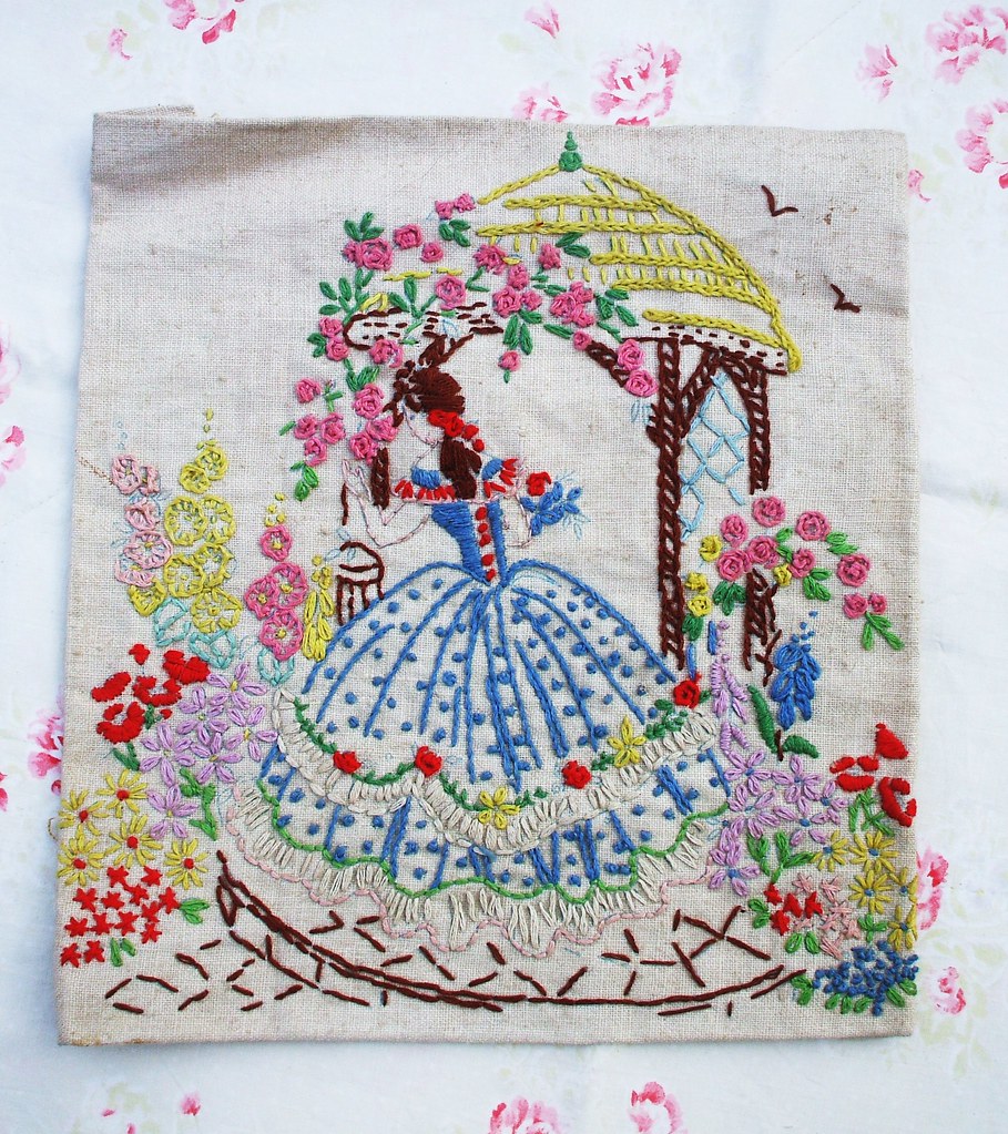 Crinoline Lady Embroidery Mary Harding Flickr 