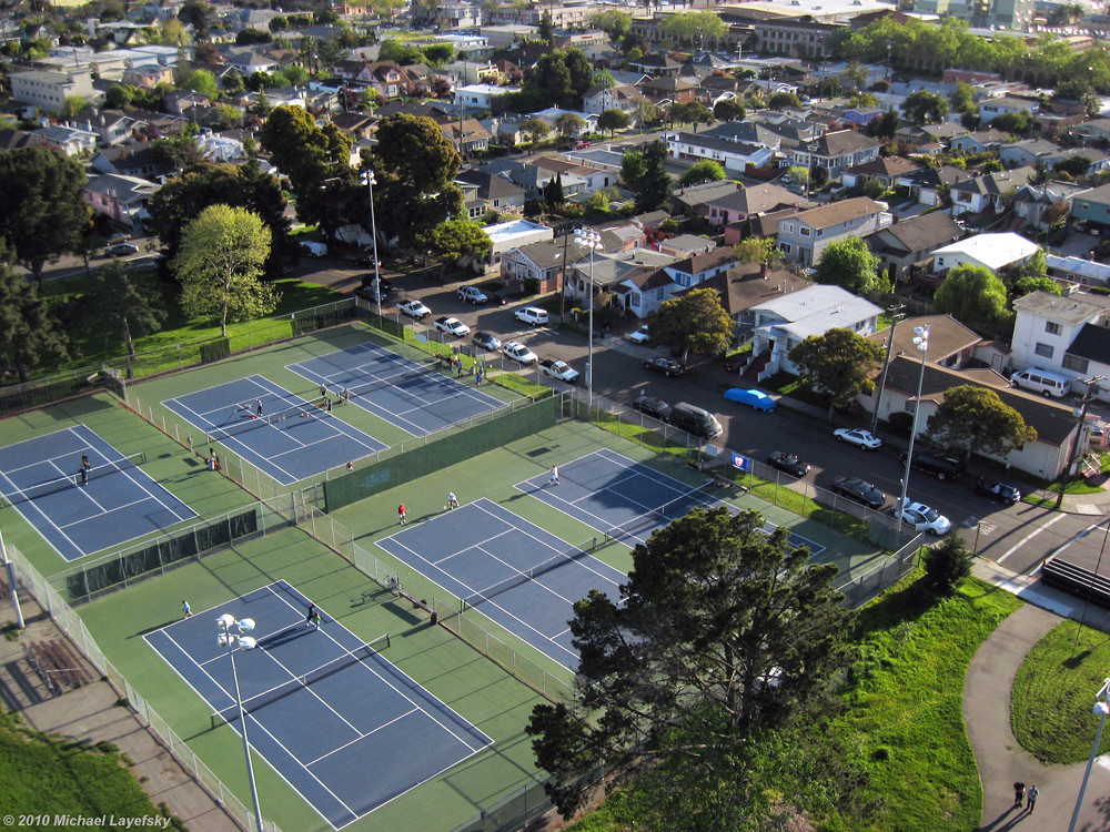 Tennis courts, San Pablo Park by Michael Layefsky