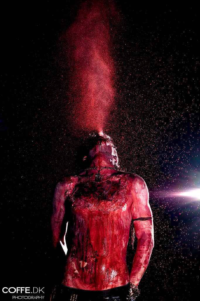 Blood spitting zombie