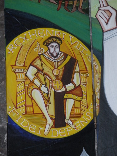 Depiction of Henry VIII in All Hallow's by the Tower
