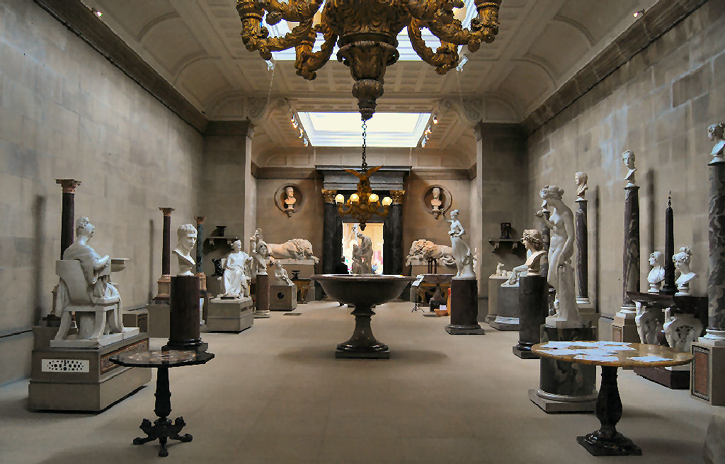 Sculpture Gallery,Chatsworth House | Luckily, the hordes of … | Flickr