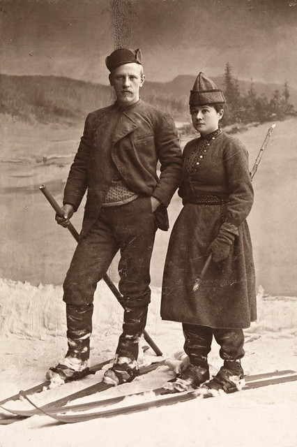 Portrett av Fridtjof og Eva Nansen, 1890