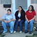 Fabiola with her mom and brother