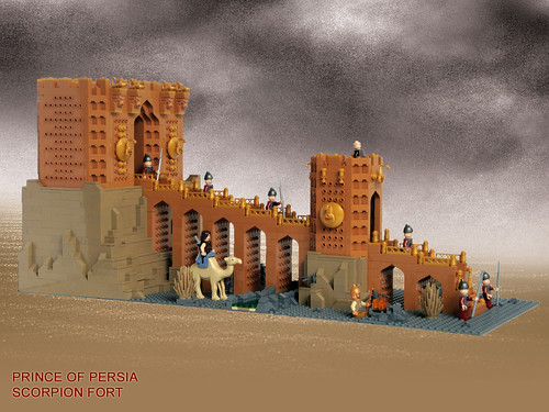 LEGO Prince of Persia MOC Scorpion Fort - Full view