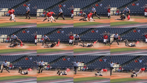 baseball slide ericduncan aabaseball sequencephotography mississippibraves slidinghome playattheplate mbraves trustmarkpark