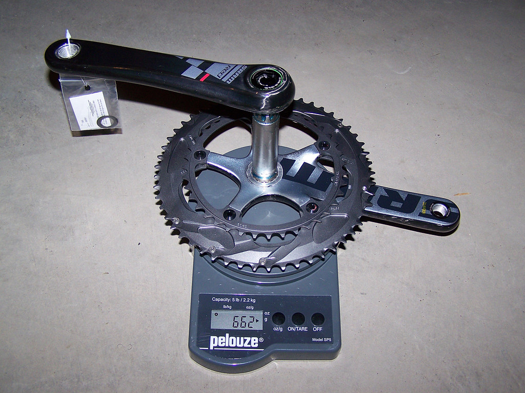 SRAM Red Crankset 175mm 53/39 Weight | Claimed weight is 760… | Flickr