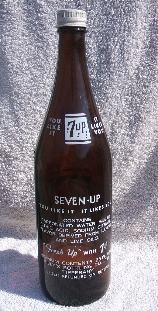 Seven Up 7-up Real Sugar Glass Bottle