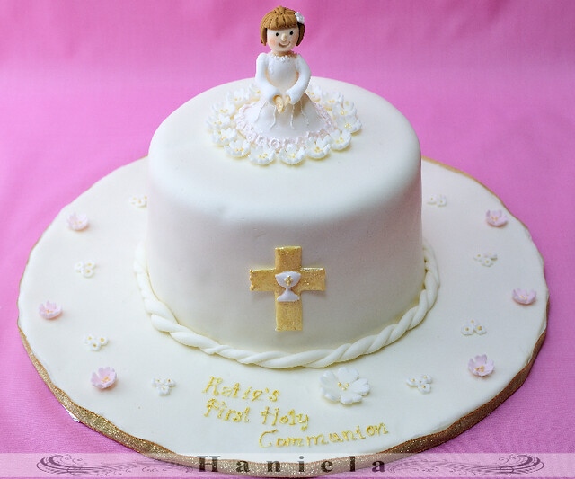 Blissfully Sweet First Holy Communion Cake