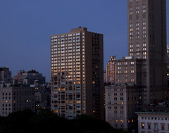 Central Park view from hotel evening 2