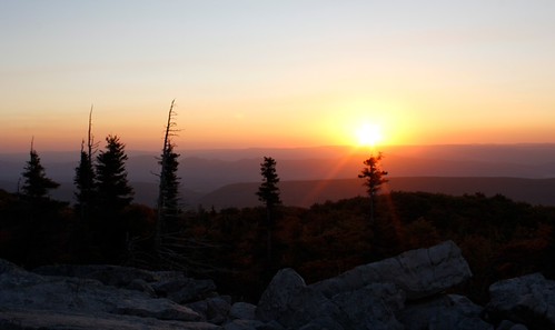 Sunrise on Dolly Sods by sunshineandshadow, It's near freezing, the wind is cutting, and the glorious sun warms the mountain top at Dolly Sods. 