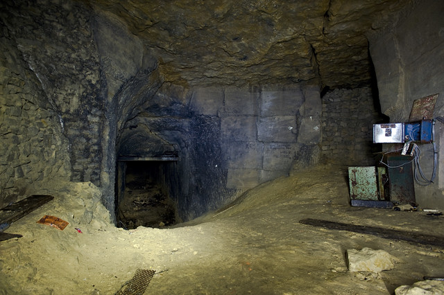 Upper level of the MOD part of the mine