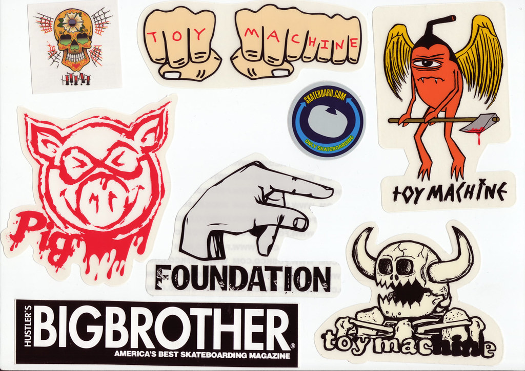 Skateboard Company Stickers