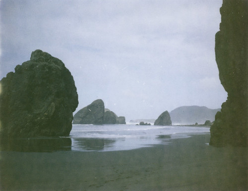 ocean film beach oregon polaroid coast sand rocks pacific stacks automatic250 125i