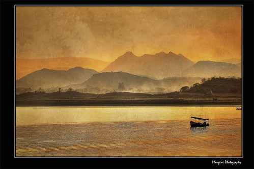 The Lake Pichola at sunset by Mangini Adalberto & Laura - sorry busy