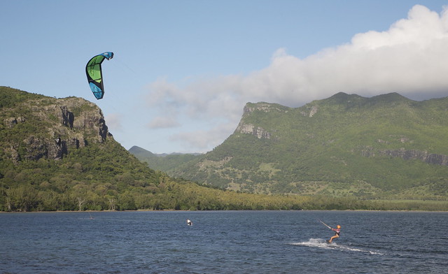 Kite Surfer, La Morne, Mauritius
