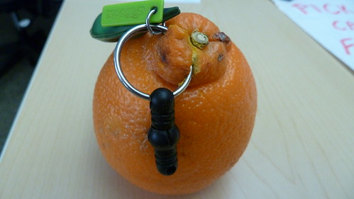 45/365 - Orange nipple piercing