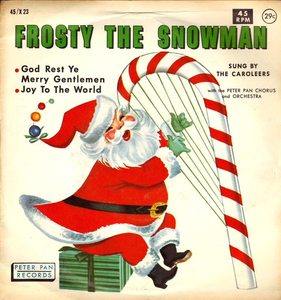 Peter Pan 45 Christmas Record - Frosty the Snowman