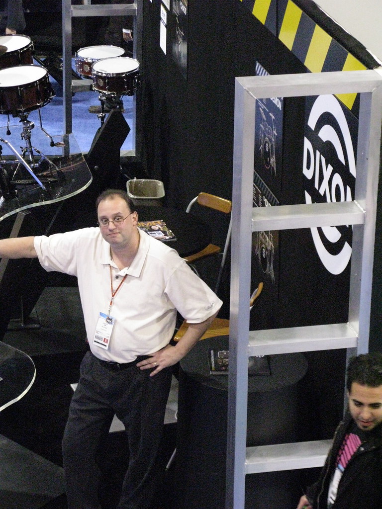 Jim Stanek at the Dixon Drums booth | Dixon Drums | Flickr
